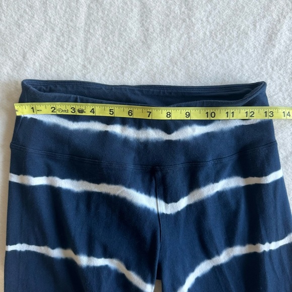 Hard Tail Rare Capris Cropped Leggings Tie Die Stripes Stretchy Size M - Picture 5 of 10